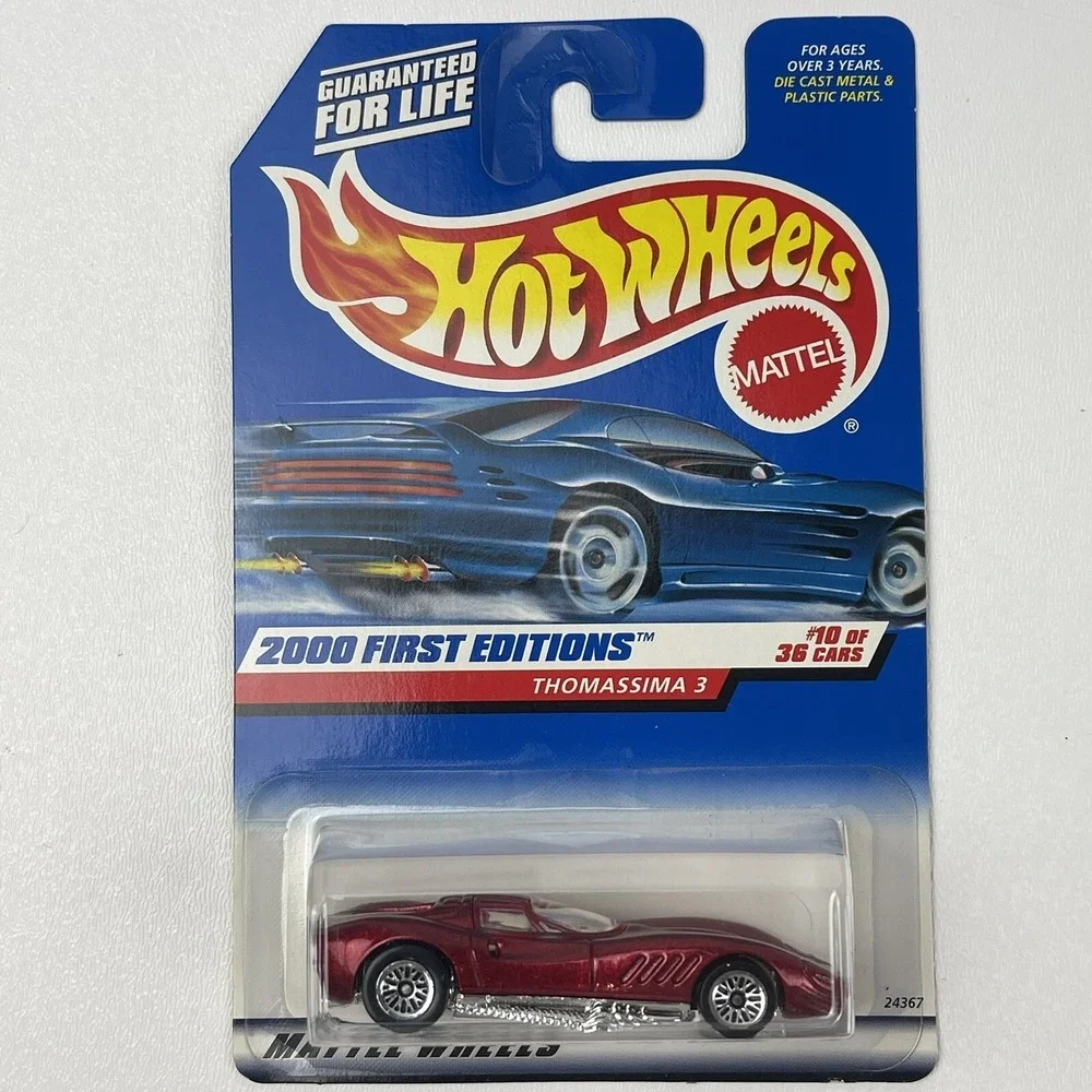 Hot Wheels 2000 First Editions 10 of 36 Cars Thomassima 3 070 Red Mattel Wheels